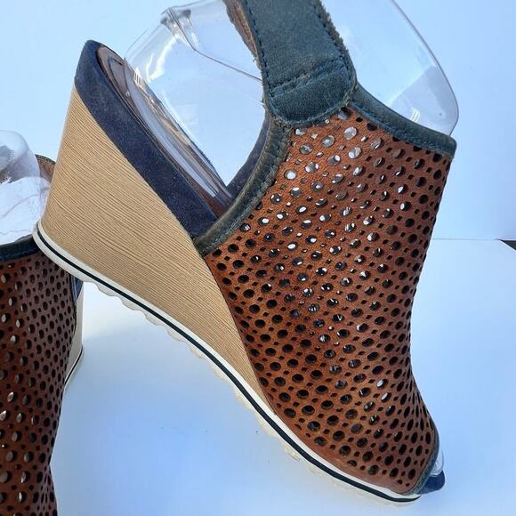 PIKOLINOS 38 (7 1/2) women’s sandals, leather, wedge heel - Picture 3 of 11